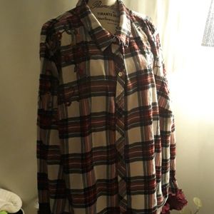 Flannel blouse